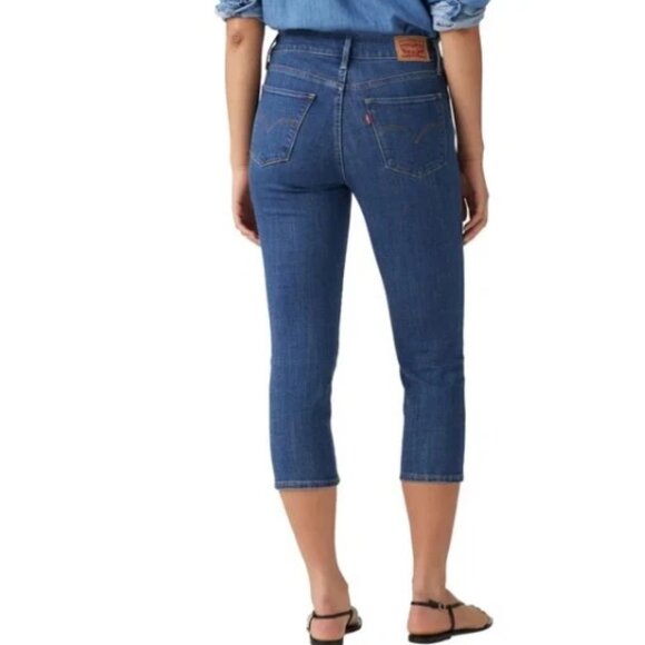 Levi's 311 Women’s Blue Mid-Rise Stretch Capri Jeans | size 10 | NWT - Picture 2 of 5